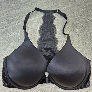 Victoria's Secret Black Satin and Lace Bra